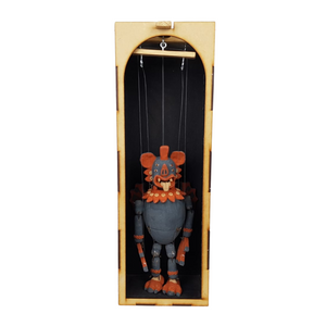 Títere de barro del dios prehispánico murciélago Camazotz, deidad de los aztecas y los mayas