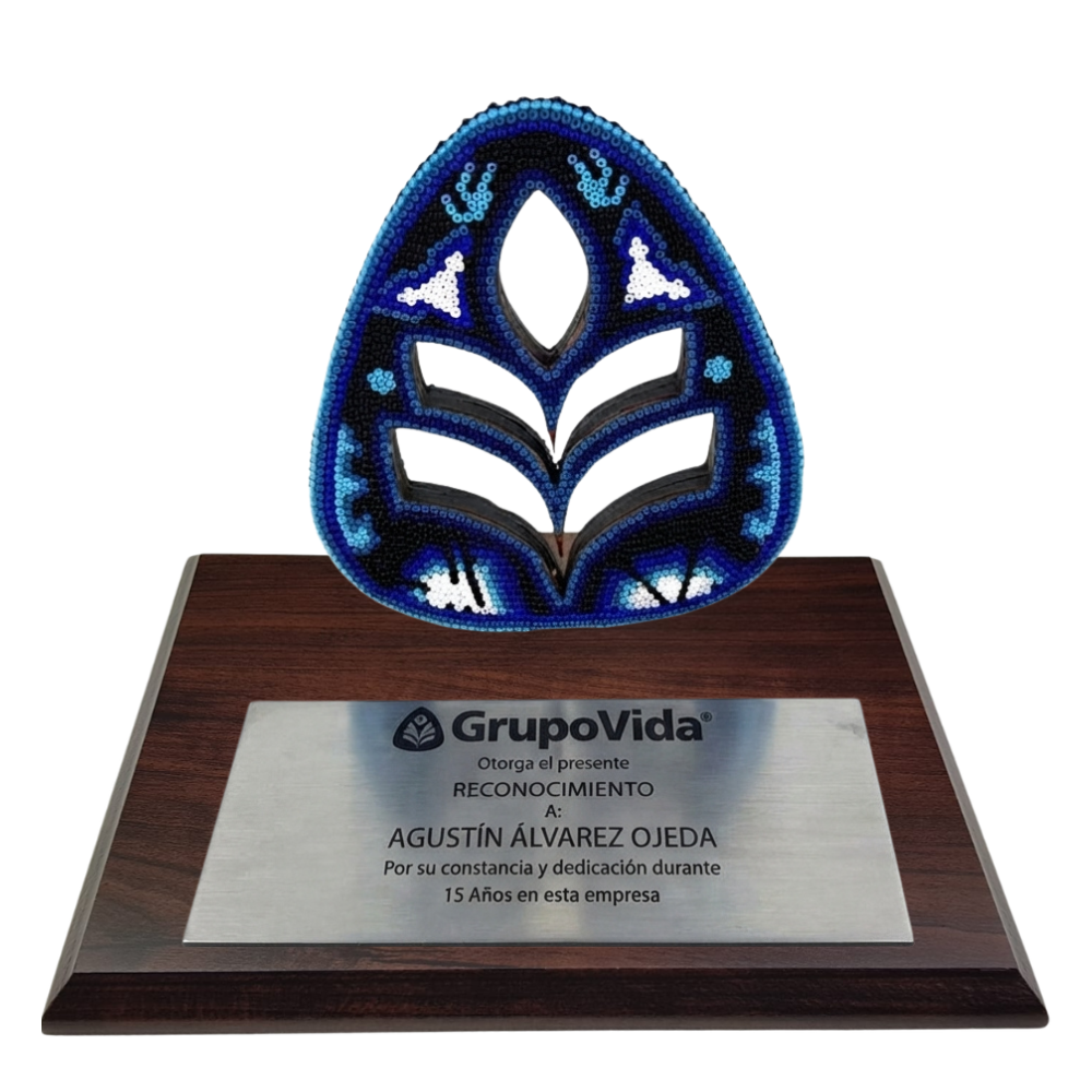 Premio Hoja en Arte Wixárika Chaquira | Pieza de Lujo