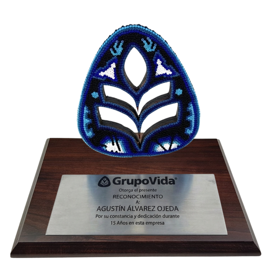 Premio Hoja en Arte Wixárika Chaquira | Pieza de Lujo