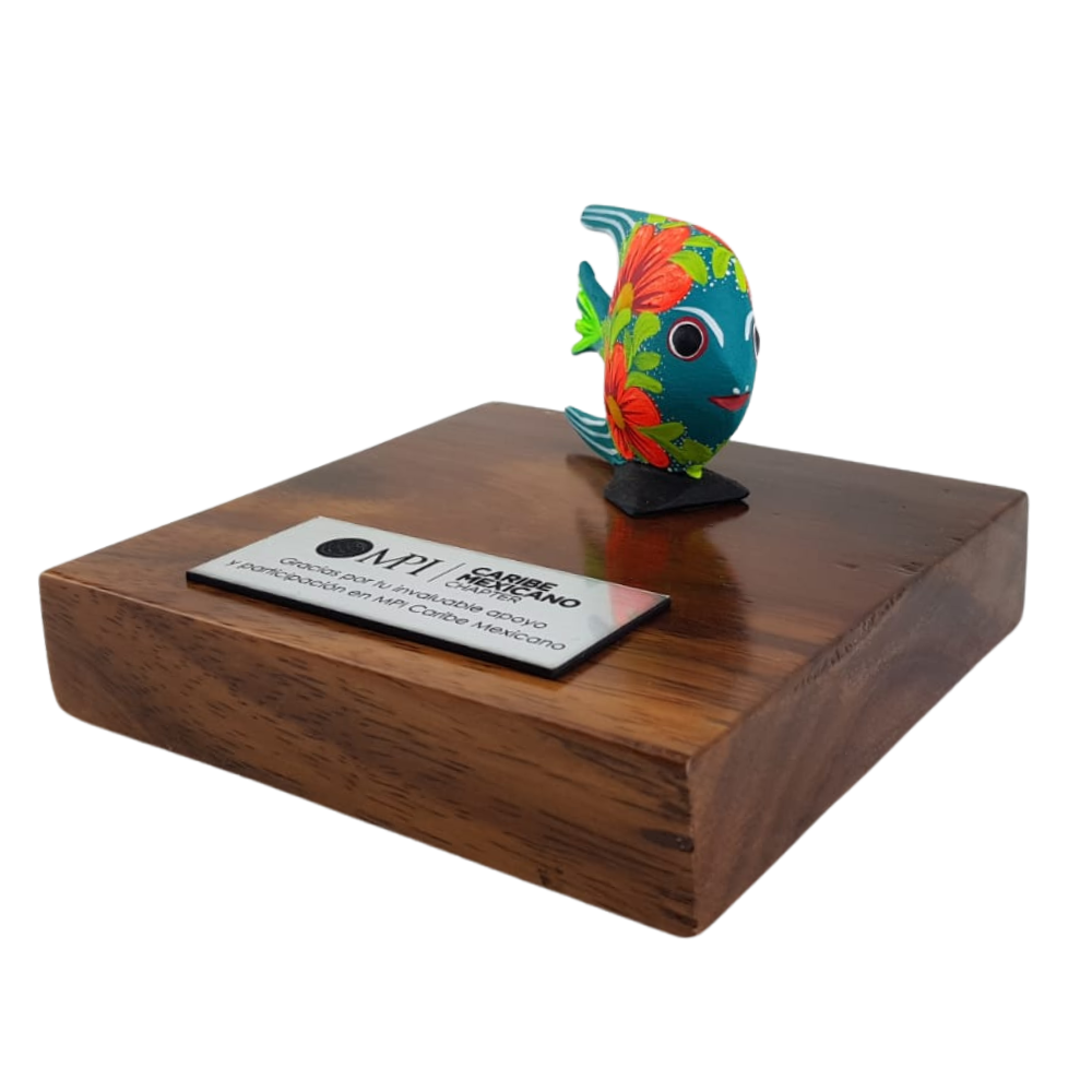 Trofeo Alebrije Mini en Madera Zapoteca | Arte Mexicano