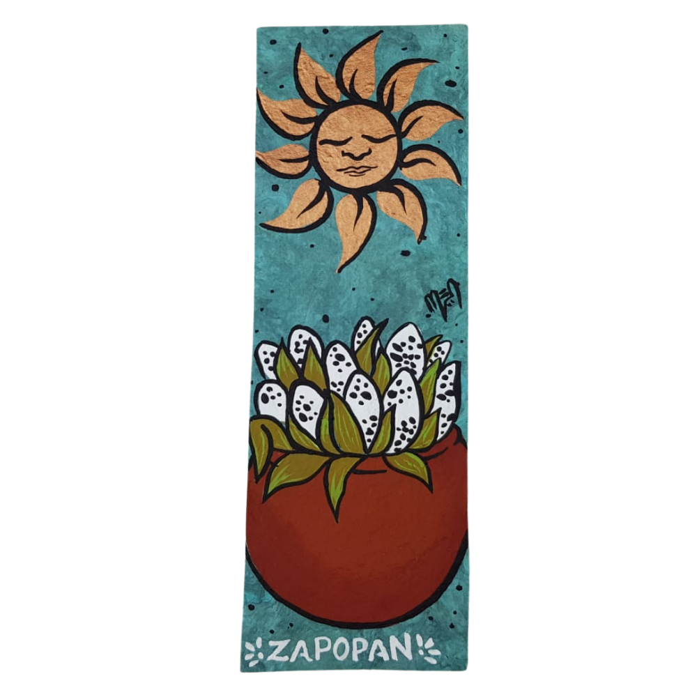 Separador pintado a mano, elaborado en Guadalajara, Jalisco