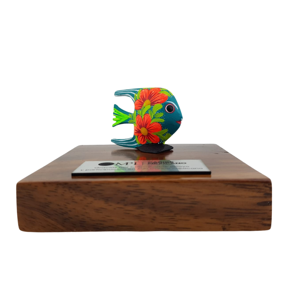 Trofeo Alebrije Mini en Madera Zapoteca | Arte Mexicano