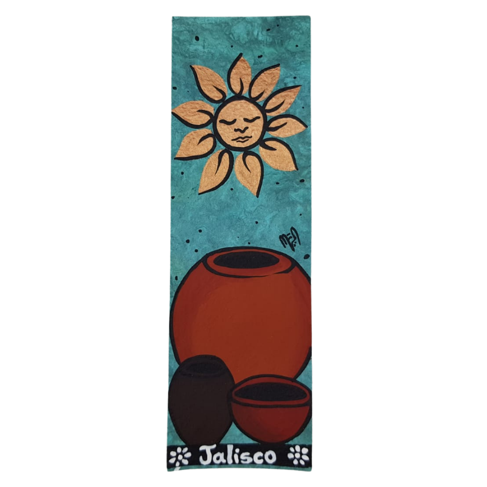 Separador pintado a mano, elaborado en Guadalajara, Jalisco