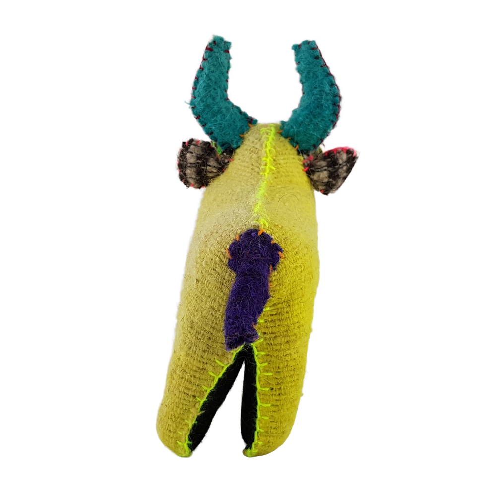 Animalito Toro Lana o Fieltro Chiapas | Artesanía Mexicana