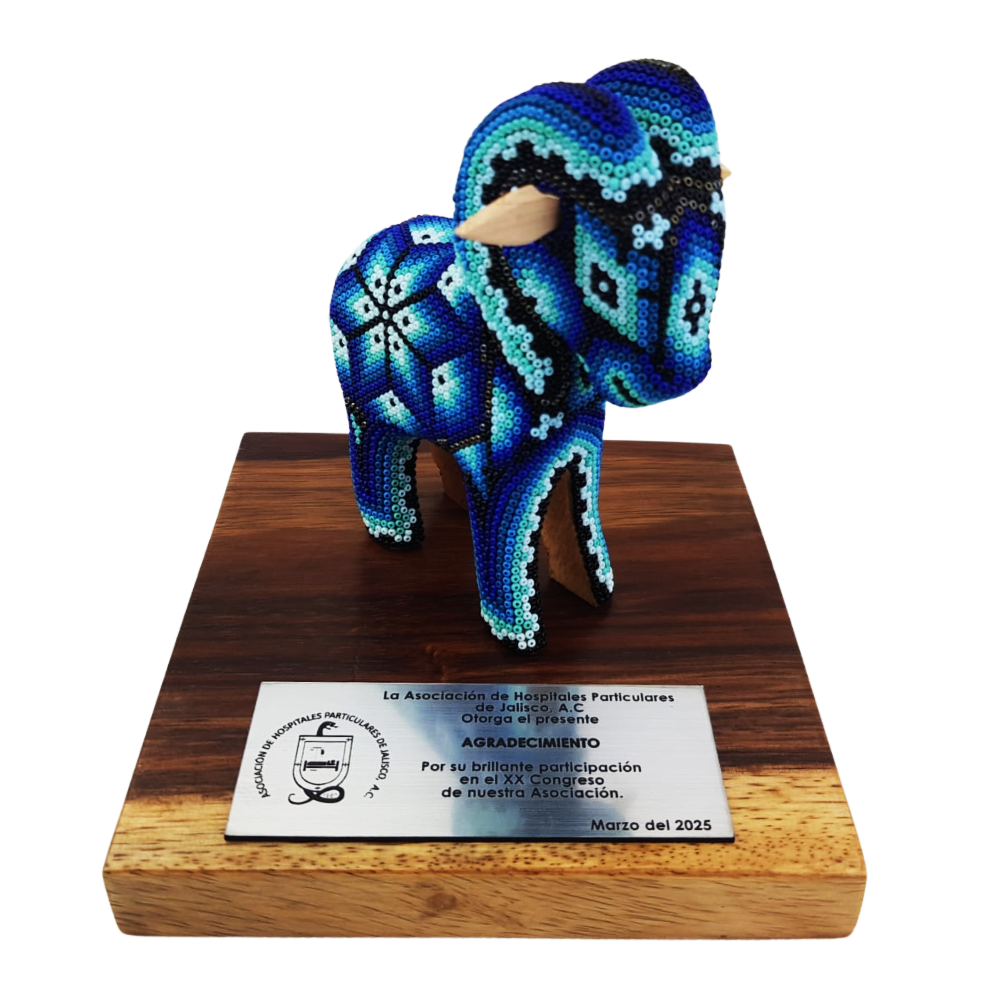 Trofeo Borrego Cimarrón en Arte Wixárika | Pieza de Lujo