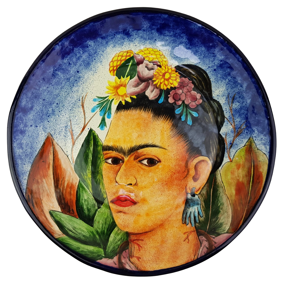 Plato mayólica de talavera de Puebla