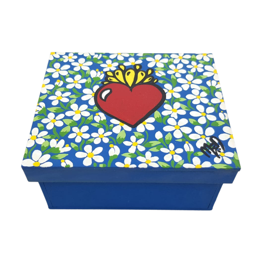 Caja MDF chica, pintada a mano