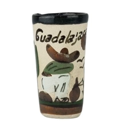 Tequilero Guadalajara de alta temperatura decorado con motivos mexicanos