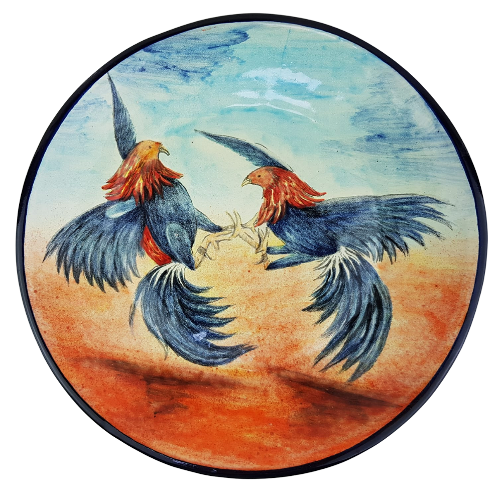 Plato mayólica de talavera de Puebla