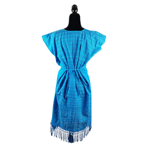 Vestido elaborado en telar de cintura, en Puebla