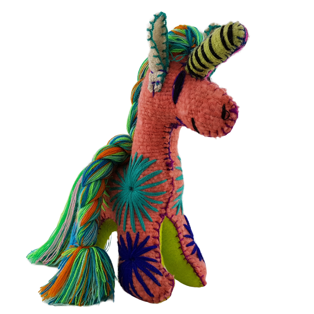 Animalito Unicornio de Lana Chiapas | Artesanía Mexicana