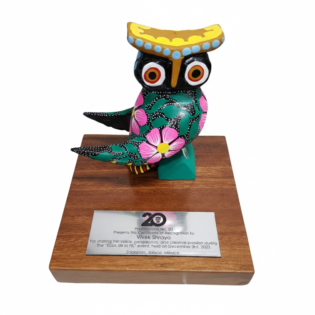 Trofeo Búho Alebrije Talla en Madera Oaxaca | Arte Mexicano