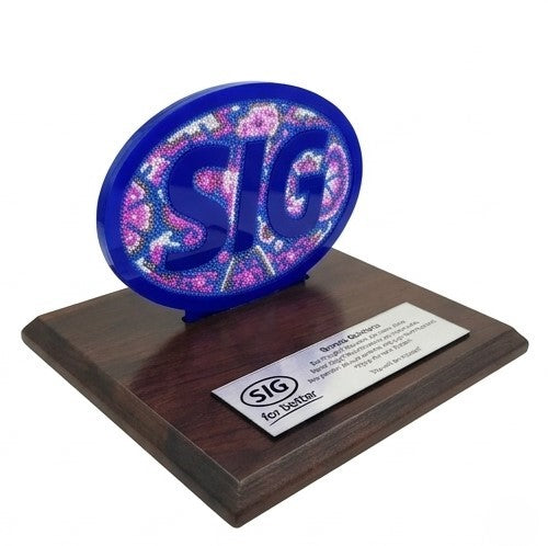 Premio Logotipo Empresarial en Arte Wixárika | Pieza de Lujo