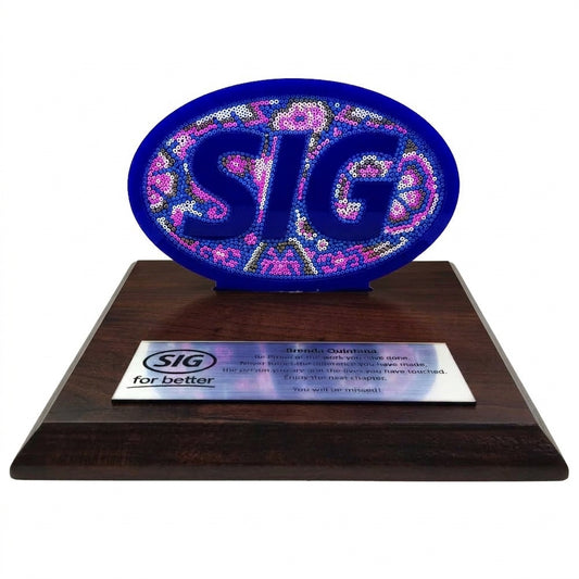 Premio Logotipo Empresarial en Arte Wixárika | Pieza de Lujo