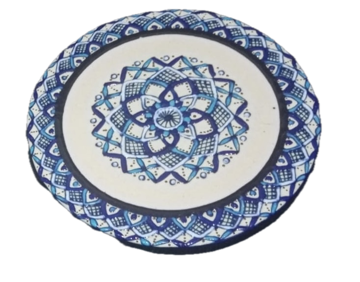 Portavasos Servin de cerámica Servin decorada a mano con mandalas