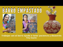 Cargar y reproducir el video en el visor de la galería, Paquete de 2 floreros grande de barro empastado + Envio a US
