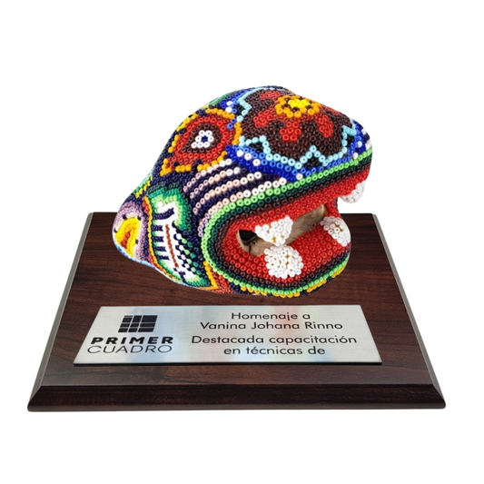 Premio Cabeza de Jaguar en Arte Wixárika | Pieza de Lujo