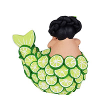 Cargar imagen en el visor de la galería, Sirena mexicana con escamas de limón, figura de barro de Tlaquepaque Jalisco
