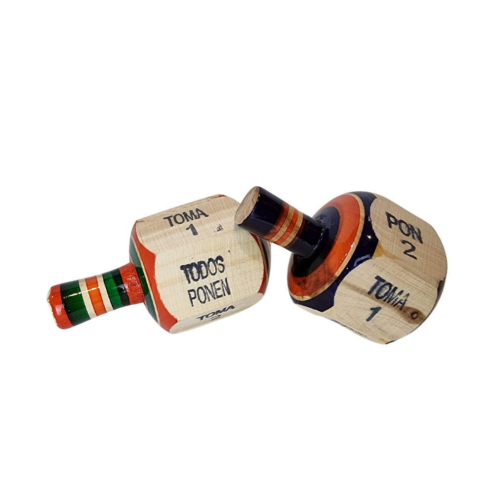 Juguete Pirinola de Madera Teocaltiche | Hecho a Mano