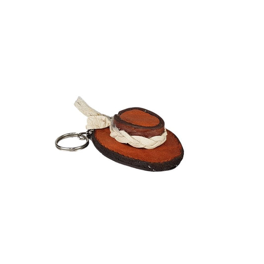 Llavero Guadalajara de piel mini en forma de bolsa, monedero, huarache, morral y sombrero