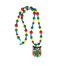 Cargar imagen en el visor de la galería, Collar de máscara miniatura del baile de los Morenos, tallada y decorada a mano
