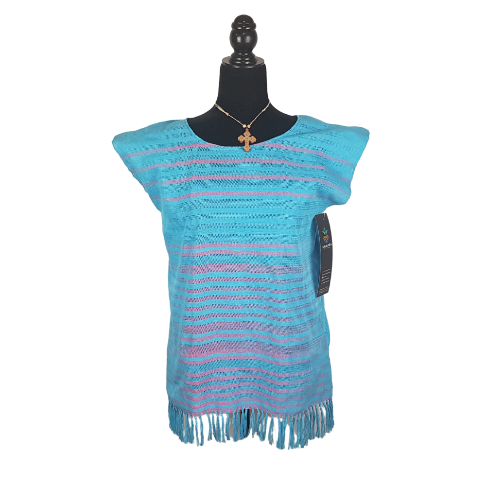 Blusa poblana de telar de cintura