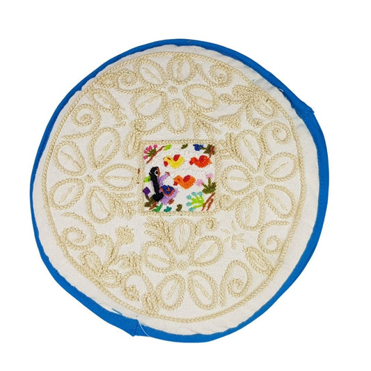 Tortillero con bordados Santa Cruz que representan las costumbres y tradiciones purépechas