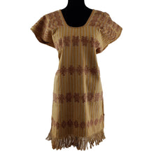 Cargar imagen en el visor de la galería, Huipil Hermina, textil mixteco de telar decorado con brocados, teñido con tintes naturales
