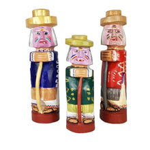 Cargar imagen en el visor de la galería, Set de figuras de madera de la danza de los viejitos
