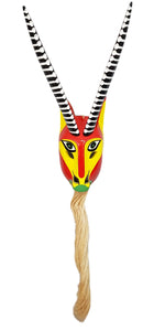 Máscara ceremonial de chivo, capitán #2 del baile de los Morenos
