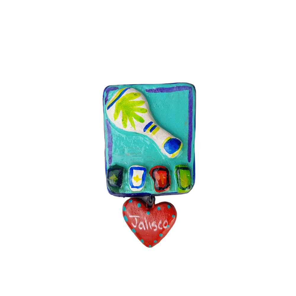 Imán motivos Jalisco de barro Betus