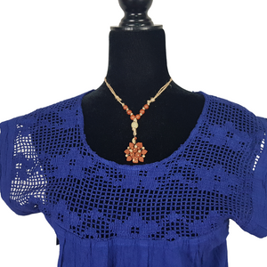 Vestido fresco de manta teñida unitalla