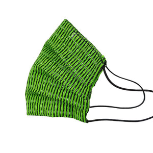 Cubreboca de lienzo de rebozo con ranura para colocar filtro adicional