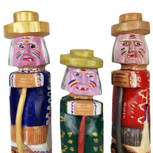 Cargar imagen en el visor de la galería, Set de figuras de madera de la danza de los viejitos
