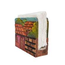 Cargar imagen en el visor de la galería, Servilletero de madera decorado con paisajes y vivencias mexicanas
