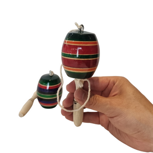 Balero de madera mini, juguete tradicional mexicano