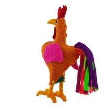 Cargar imagen en el visor de la galería, Animalito de lana, peluche gallo artesanal bordado a mano
