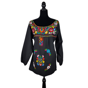 Flores Bordadas Blusas Bordadas En Manta Manta Blusa Bordada