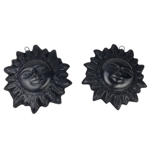 Sol de barro negro de pared con acabado mate