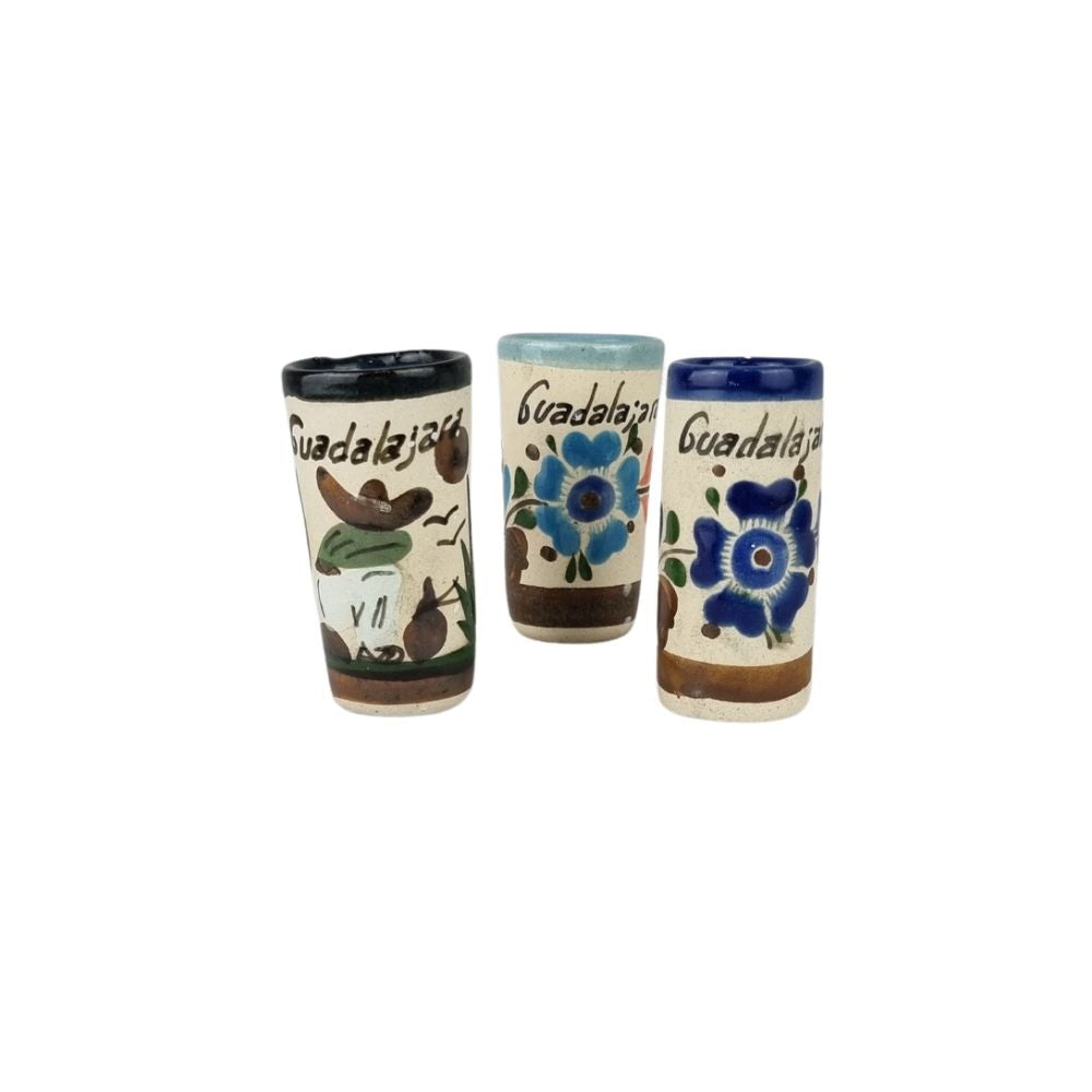 Tequilero Guadalajara de alta temperatura decorado con motivos mexicanos