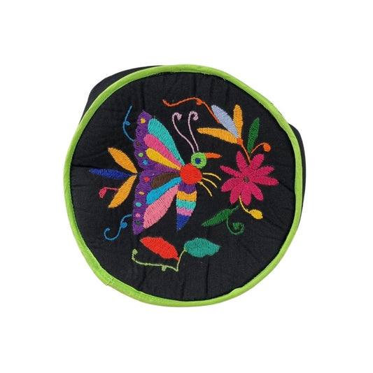 Tortillero de manta con bordado de tenangos