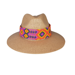 Sombrero artesanal de yute hecho en Chiapas